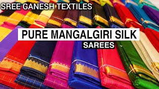 Pure Mangalgiri Silk Sarees Wholesaler In Kolkata Burrabazar