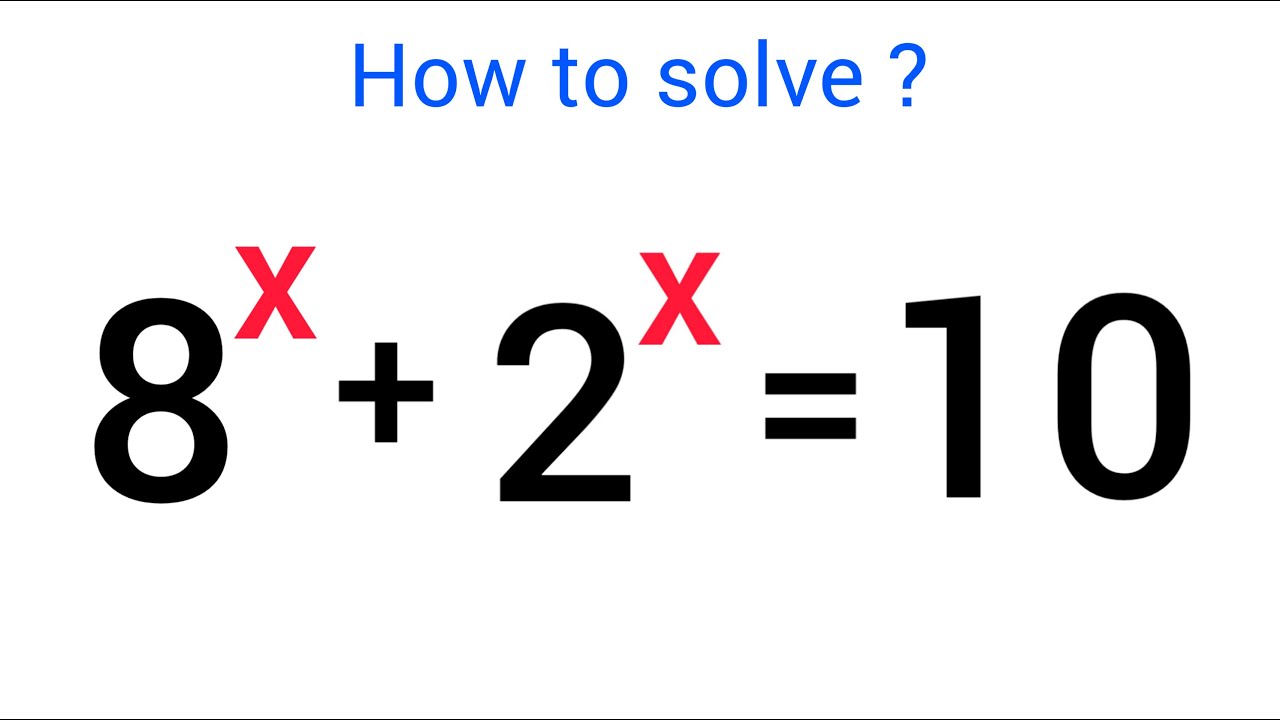 A Nice Olympiad Exponential Problem Youtube