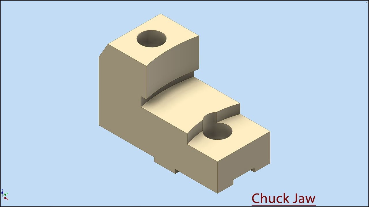 Chuck Jaw Autodesk Inventor Tutorial Youtube