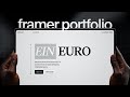 framer tutorial: building your portfolio website