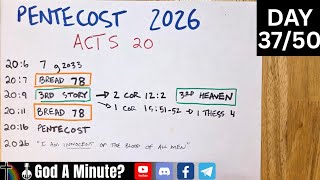 Was Pentecost 2026 Coded In ACTS 20?