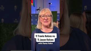 Mama Kelce on Travis vs. Jason 😂💔 #shorts #traviskelce #jasonkelce #superbowl