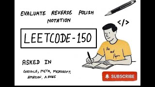 LeetCode 150 | Evaluate Reverse Polish Notation Stack-Based Solution Explained | MAANG Preparation