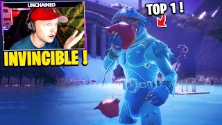 🔥 DÉFI : Faire TOP 1 en RESTANT DANS LA TEMPÊTE en MANGEANT QUE DES POISSONS ! FORTNITE Chapitre 2