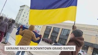 March held in downtown Grand Rapids in support of Ukraine