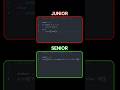 How to become a Senior developer.. ♥️ 😂 #programming #javascript #python #coding #developer #coder .