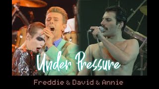 Under Pressure - Freddie Mercury & David Bowie & Annie Lennox TRIO (Fan made)