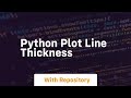 python plot line thickness