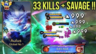 33 Kills + SAVAGE!! Aulus Insane One Hit Semi Tank Build - Aulus Best Build 2025