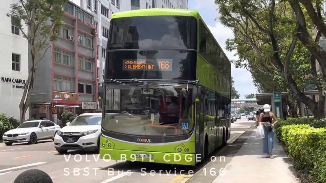 Retired Sbst Bus Service 166 Volvo B9tl Cdge Youtube