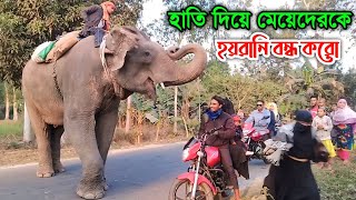 হাতি দিয়ে এ রকম হয়রানি আর কতদিন চলবে || Extortion with elephants