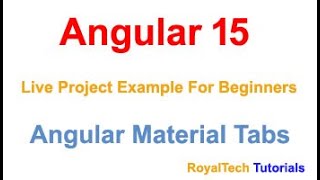 Angular Material Tabs For Beginners