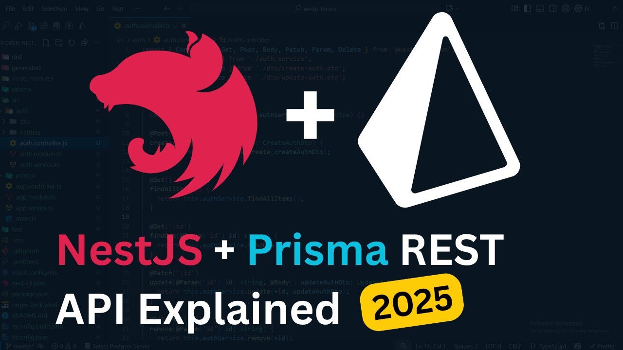 Full Backend Setup Nestjs Prisma Rest Api Explained Youtube