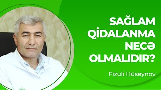 Sağlam qidalanma necə olmalıdır? | Sağlam qidalanma üçün tövsiyyələr | Fizuli Hüseynov