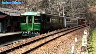 歩いて秘境坪尻駅に行ってみた-Secluded stasion of Tsubojiri(4K)