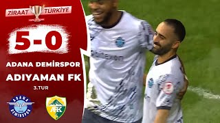 Adana Demirspor 5 - 0 Adıyaman FK MAÇ ÖZETİ (Ziraat Türkiye Kupası 3.Tur) / 18.10.2022