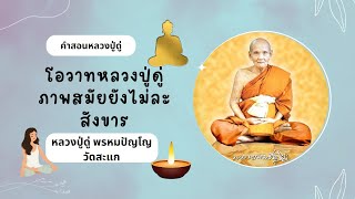 โอวาทหลวงปู่ดู่ พรหมปัญโญ วัดสะแก ภาพสมัยยังไม่ละสังขาร