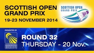 R32 - WS - Line KJAERSFELDT vs Stefani STOEVA - Scottish Open Grand Prix 2014