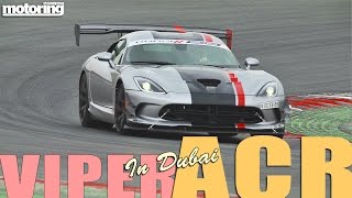 2016 Dodge Viper ACR on track in Dubai - on-board hot laps