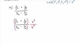 Video 6.3.2: Simplifying Complex Fractions (Method 2 Part A)