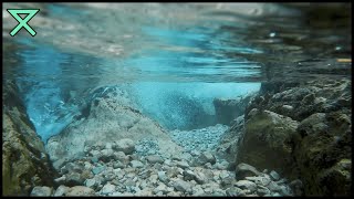 Below a Waterfall | UNDERWATER White Noise - Relaxing Video of Natural Sounds for Sleep and Rest