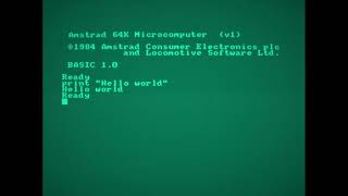 The very basics of BASIC with Amstrad CPC464