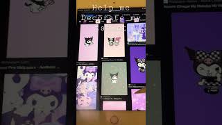 Help me decorate my tablet! #shorts #fyp #decoration #kuromi #mymelody ￼