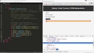 jQuery Crash Course 3 DOM Manipulation