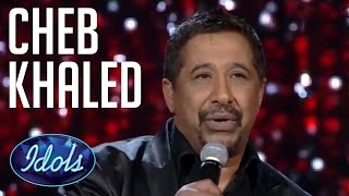 Cheb Khaled Sings live On Arab Idol | Idols Global  الشاب خالد - عيشة