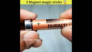 3 Magnet magic tricks 😱 | science magic tricks | visionil | dgs Experiment | #shorts