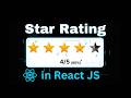 ⭐Star Rating in React JS | React Interview Question | Machine Coding Round in Hindi