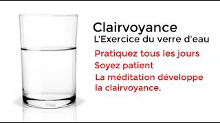 Développer sa Clairvoyance - Exercice du verre d'eau