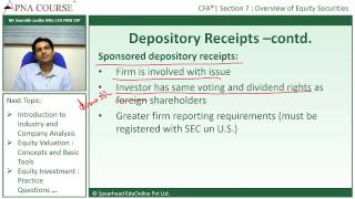 Chartered Financial Analyst | What are Depository Receipts?