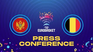 Montenegro v Belgium - Press Conference | FIBA EuroBasket 2022
