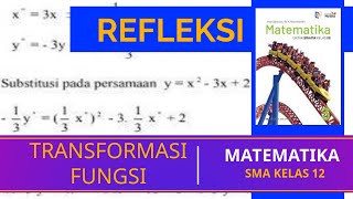 Refleksi fungsi terhadap garis y=x dan y=-× Bab Transformasi MATEMATIKA kelas 12 | soal menjodohkan