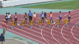 2年男子100m予選2組 千葉県中学総体2024