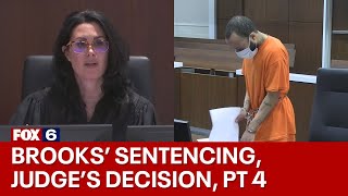 Darrell Brooks sentencing: Judge's decision (part 4) | FOX6 News Milwaukee