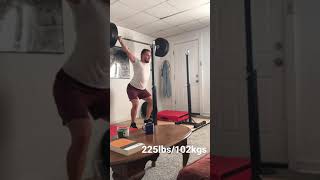 225lb/102kg Overhead Squat