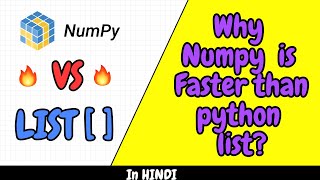 Numpy Array vs Python List in Hindi | Why numpy is Faster than List | The Coding Space