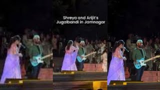 Shreya Ghoshal and Arijit Singh performing together at the Anant Ambani's pre wedding ceremony!