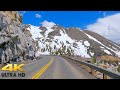 Driving in California’s Sierra Nevada Mountains on Carson Pass 4K