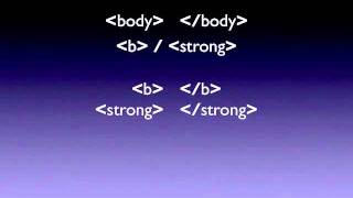 Web tutorial videos - part two (basic html/xhtml syntax)