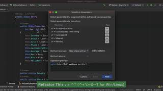 Rider Tips & Tricks #4: Refactor "Data Clumps" and "Long Parametres" With "Transform Parameter"