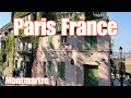 Paris France 🇫🇷 4K Walk Street View City Tour Montmartre, Authentic Village In The Heart Of Paris