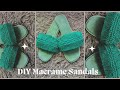 How to make a Macrame Sandals| DIY Macrame slippers| Thrift flip