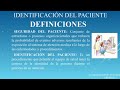 identificaciÓn correcta del paciente