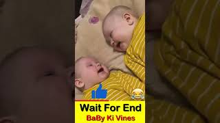 Funny Baby Video | cute twin baby laughing together | Comedy & Funny Moments #shorts | #babykivines