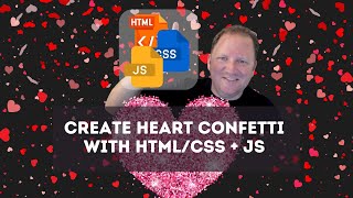 Create Valentine's Day Heart Confetti with HTML & CSS | Easy Tutorial 💌