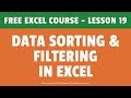 Data Sorting & Filtering in Excel (Basic + Advanced) | FREE Excel Course