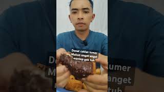 Perdana bikin donat. Alhamdulillah langsung berhasil bro , mantap #music #donatcoklat #vlogmakanan